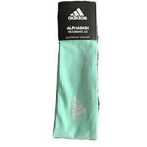 Adidas Alphaskin Headband 2.0 Clear Mint Activewear Fashion Accessory NWT